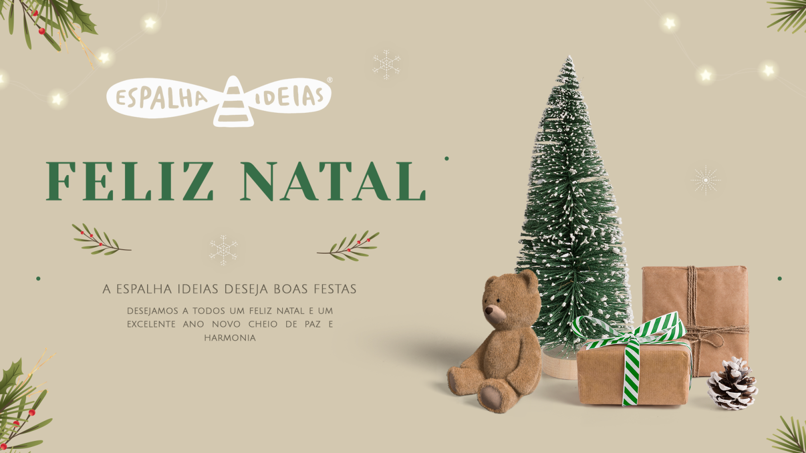 Desejamos Boas Festas!